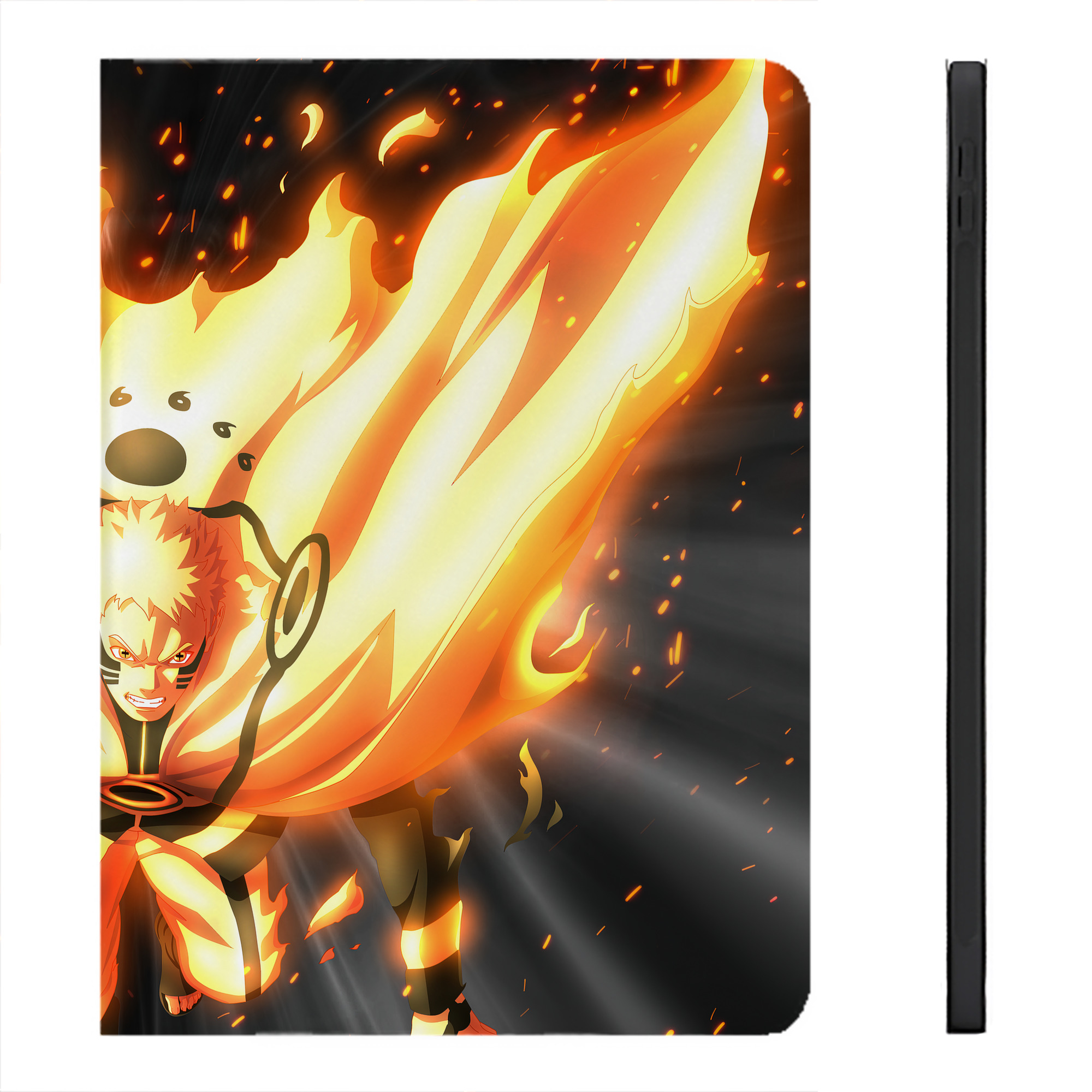 （画像用） NARUTO -ナルト- NARUTO -ナルト- 疾風伝 IPadケース ペンホルダー付き ブックスタイルデザイン